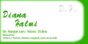 diana halmi business card